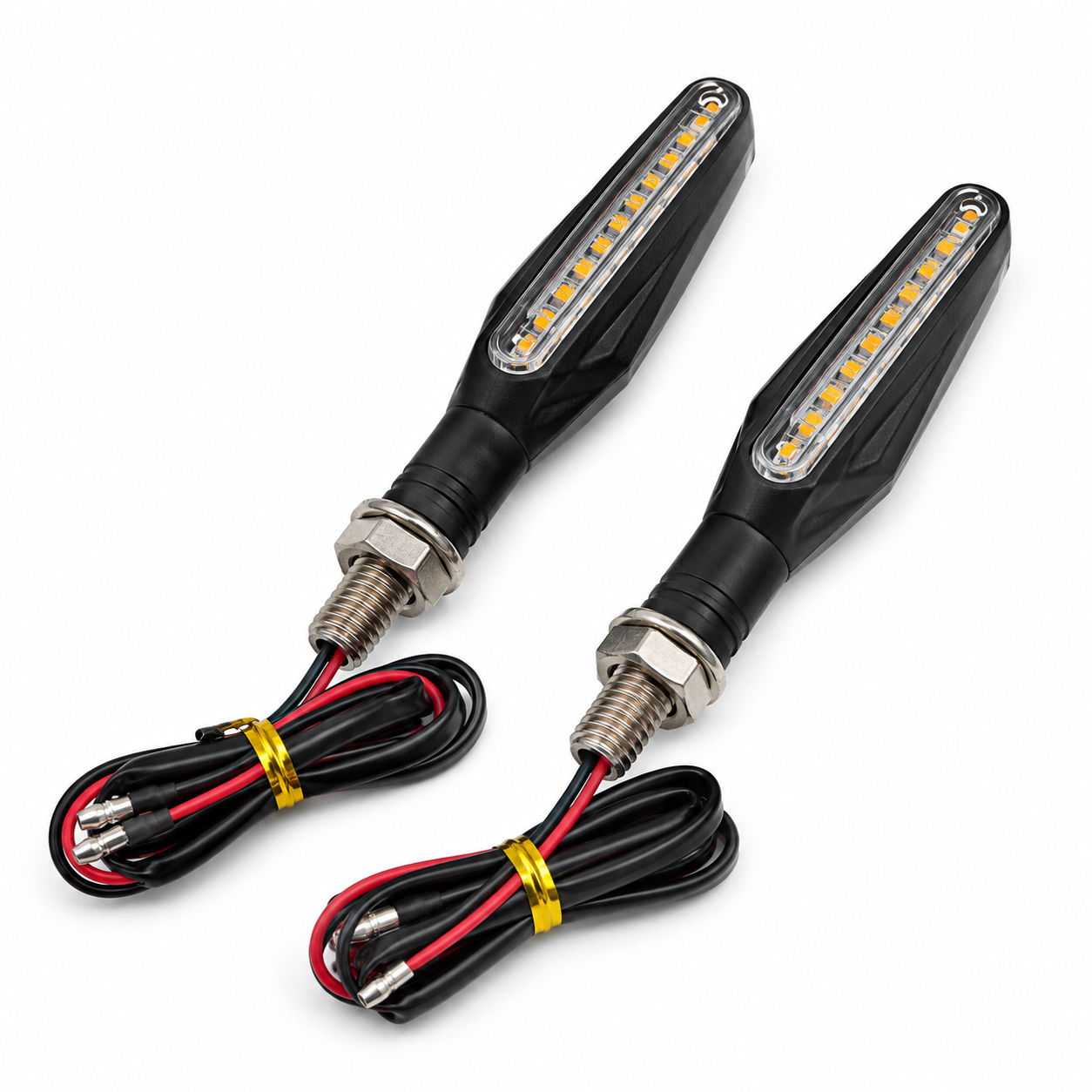راهنمای LED رانینگ موتورسیکلت Moky Pro مدل i18 نور زرد جفتی
